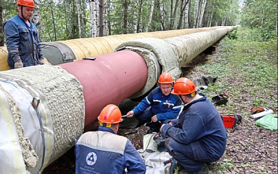 Ремонт тепловой магистрали промзоны